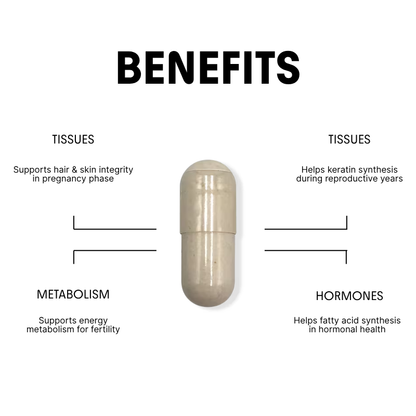 Biotin for Reproductive Wellness & Skin Support