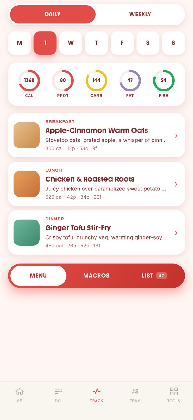 Olive — real app screen